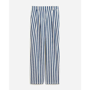 J.Crew Wide-Leg Essential Pant in Sailor Stripe | Navy White | Size 00 | NWT